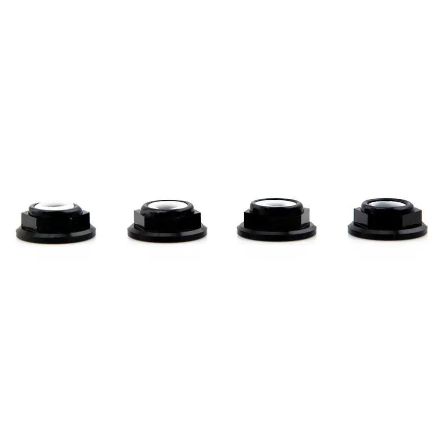 5mm Anodized Low-Profile Locknut — Color: Black