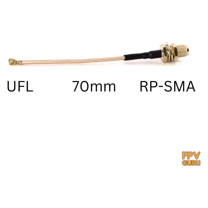 UFL/IPEX to RP-SMA Pigtail — 70mm
