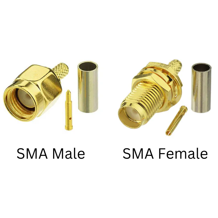 SMA Connectors for Coaxial Cable – Male & Female