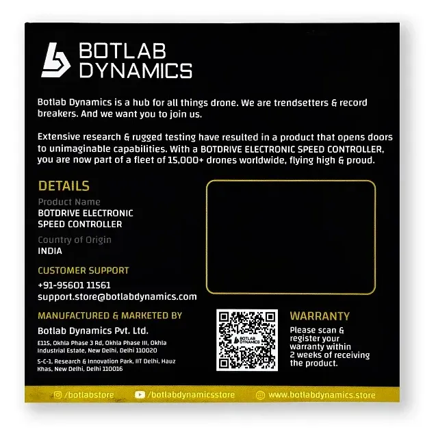 Botlab Dynamics BotDrive 8-Bit 4-in-1 ESC 50A