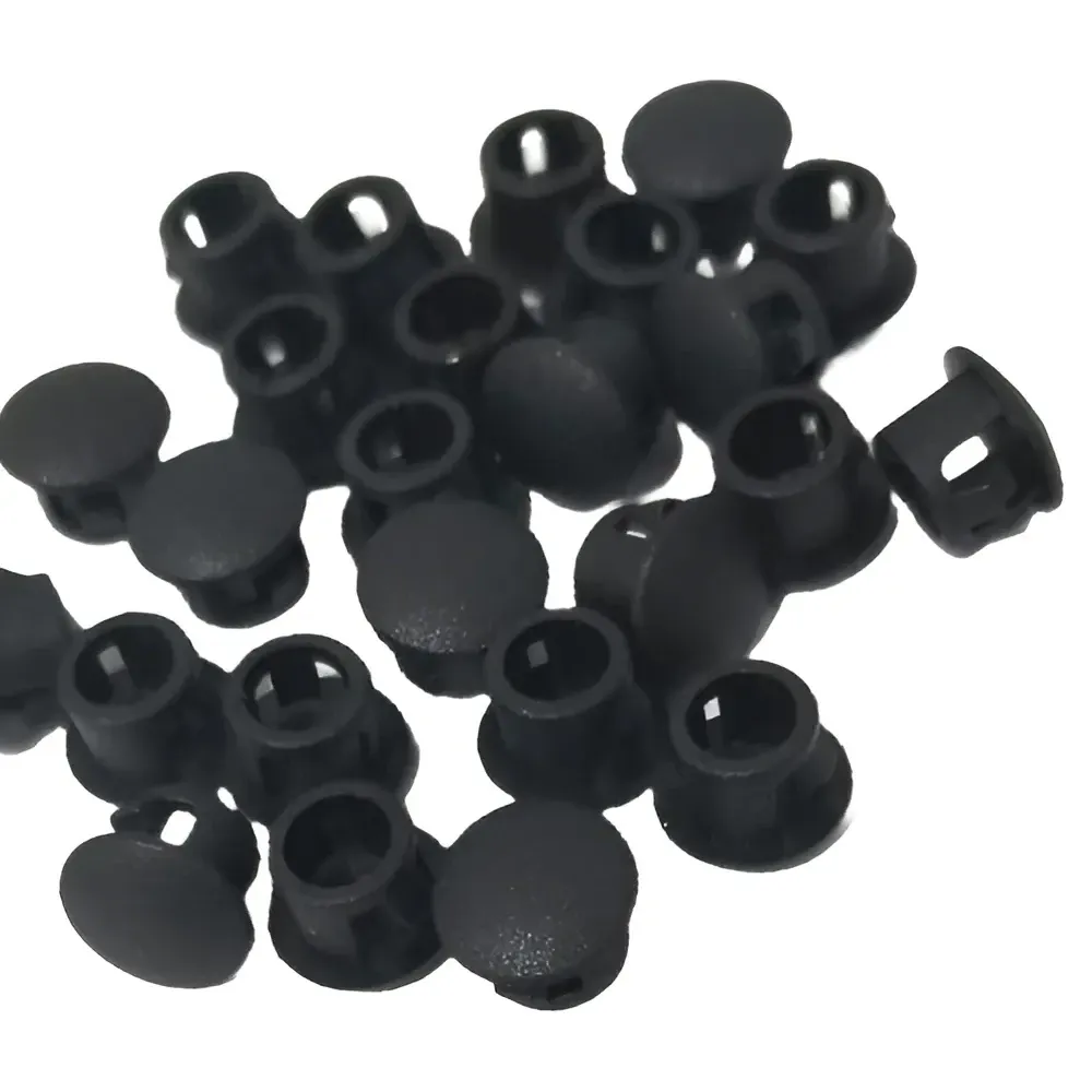 Naide Black Rubber Hole Button Plug
