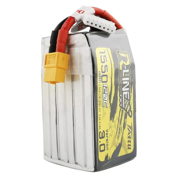 Tattu R-Line V3.0 6S 1550mAh 120C LiPo Battery