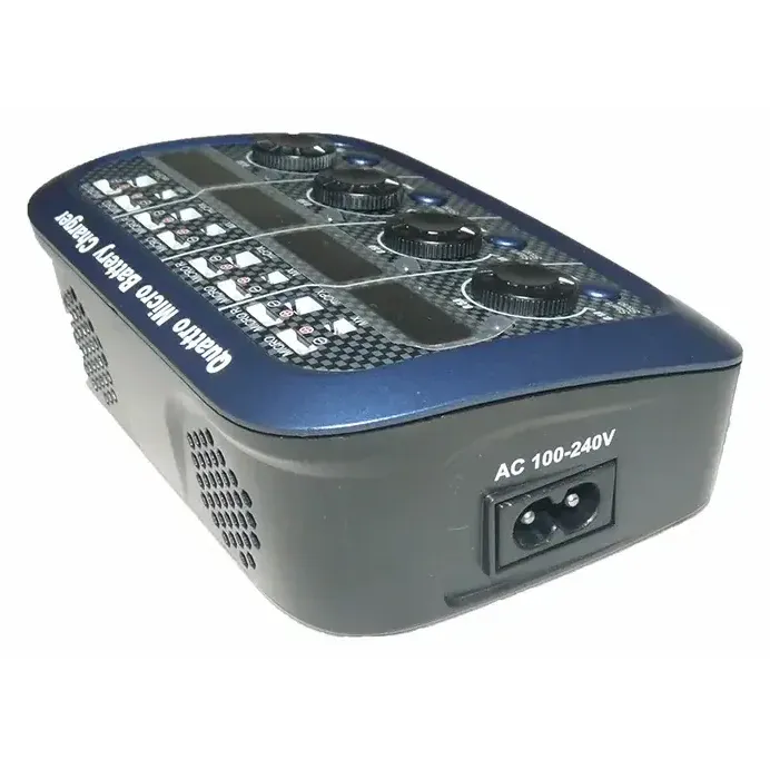 SkyRC Quattro Micro 4x1cell LiPo Charger, 4x4W AC/DC