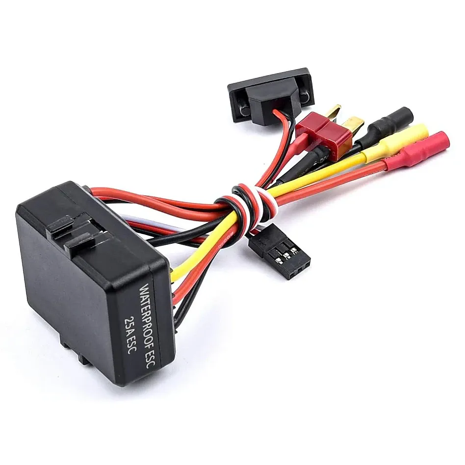 25A Waterproof RC Car ESC (2-3S, T-Plug)