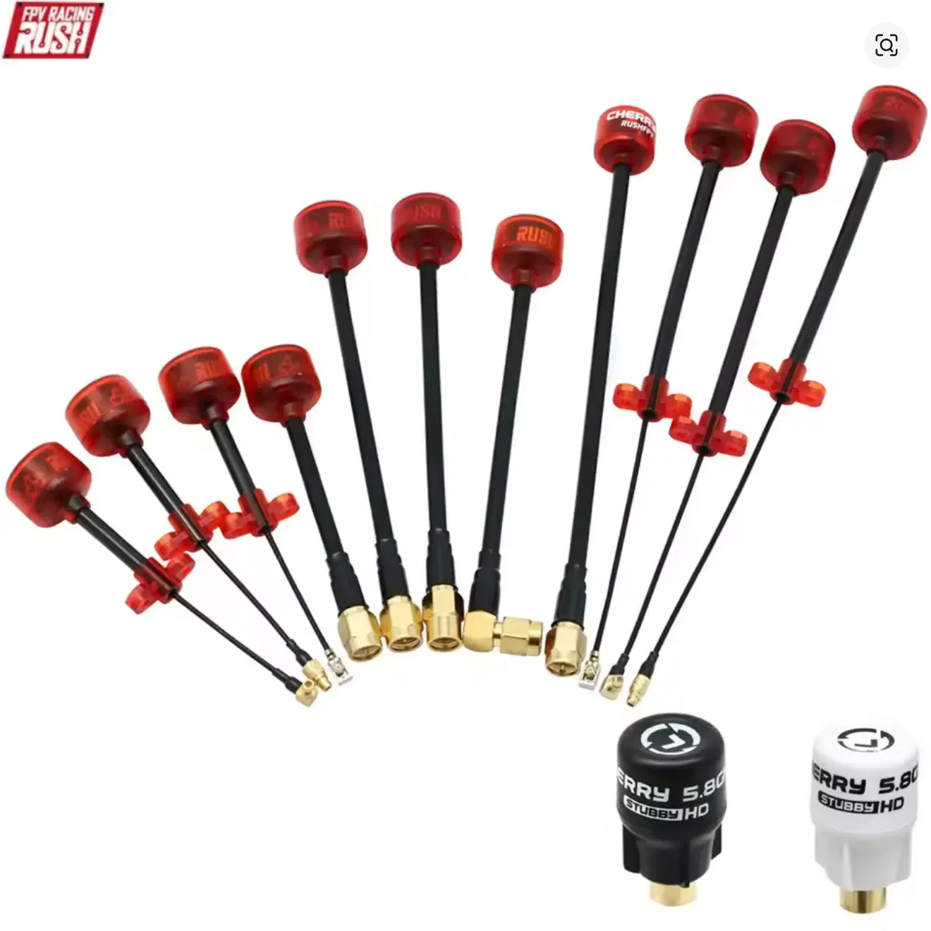 RushFPV Cherry Ultra Extended 5.8GHz SMA Antenna 160mm