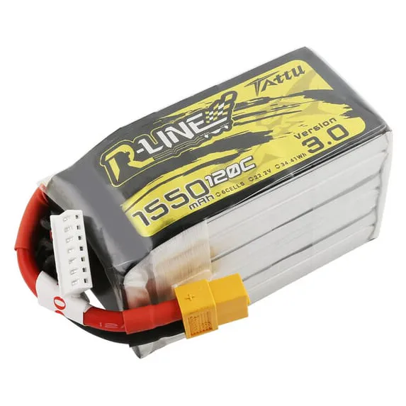 Tattu R-Line V3.0 6S 1550mAh 120C LiPo Battery