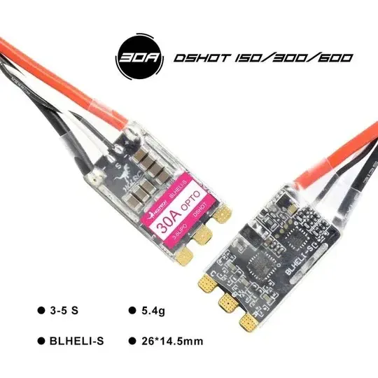 HGLRC 30A 3-5S DShot600 BLHeli_S ESC