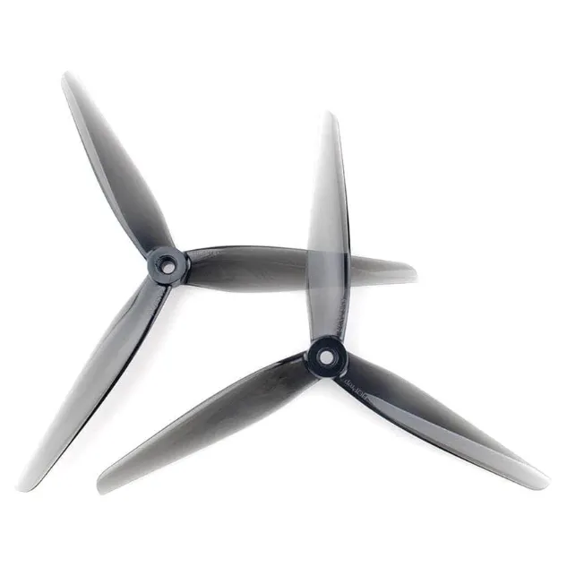 HQProp 8x3.7x3 Tri-Blade 8" Prop 2 Pack - Gray (1CW+1CCW)