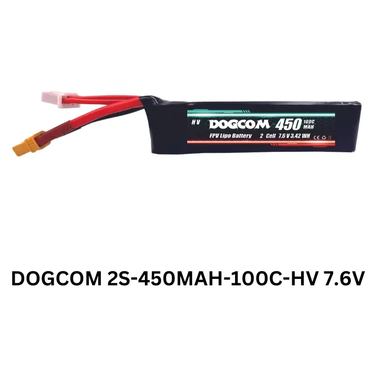 DOGCOM 2S HV 450mAh 100C LiPo Battery (XT30)