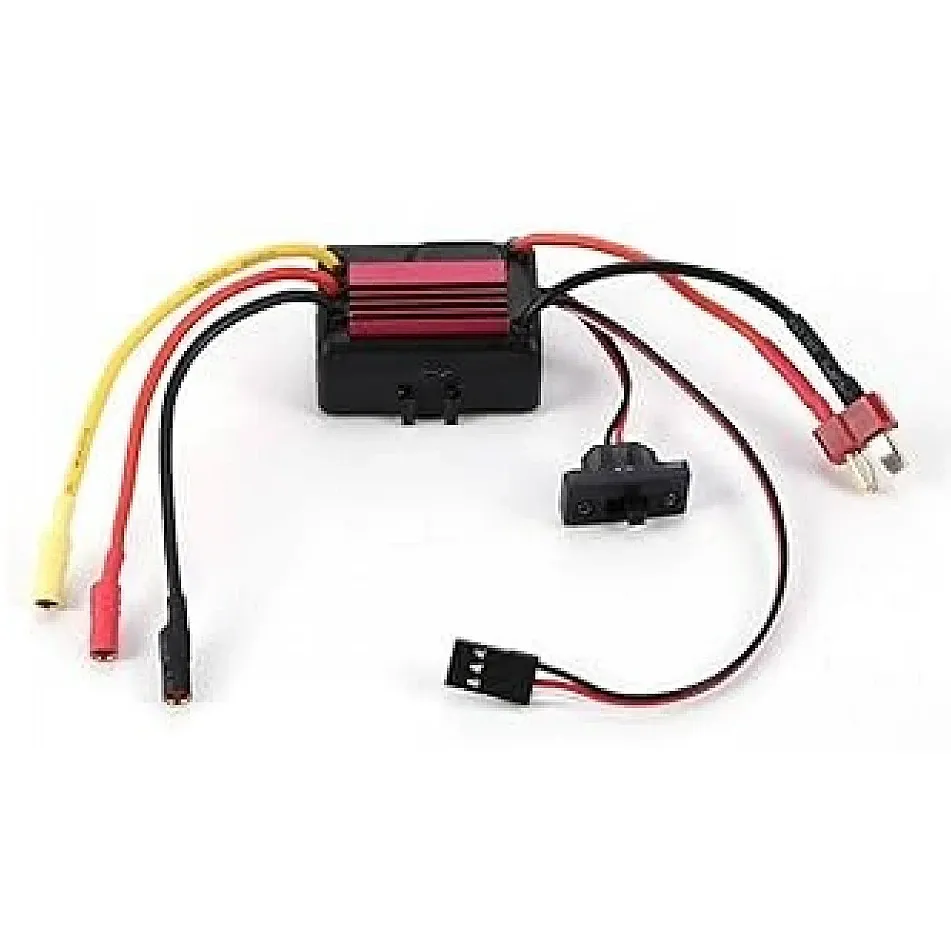 35A Brushless RC Car ESC, 2-3S with T-Plug (Red)