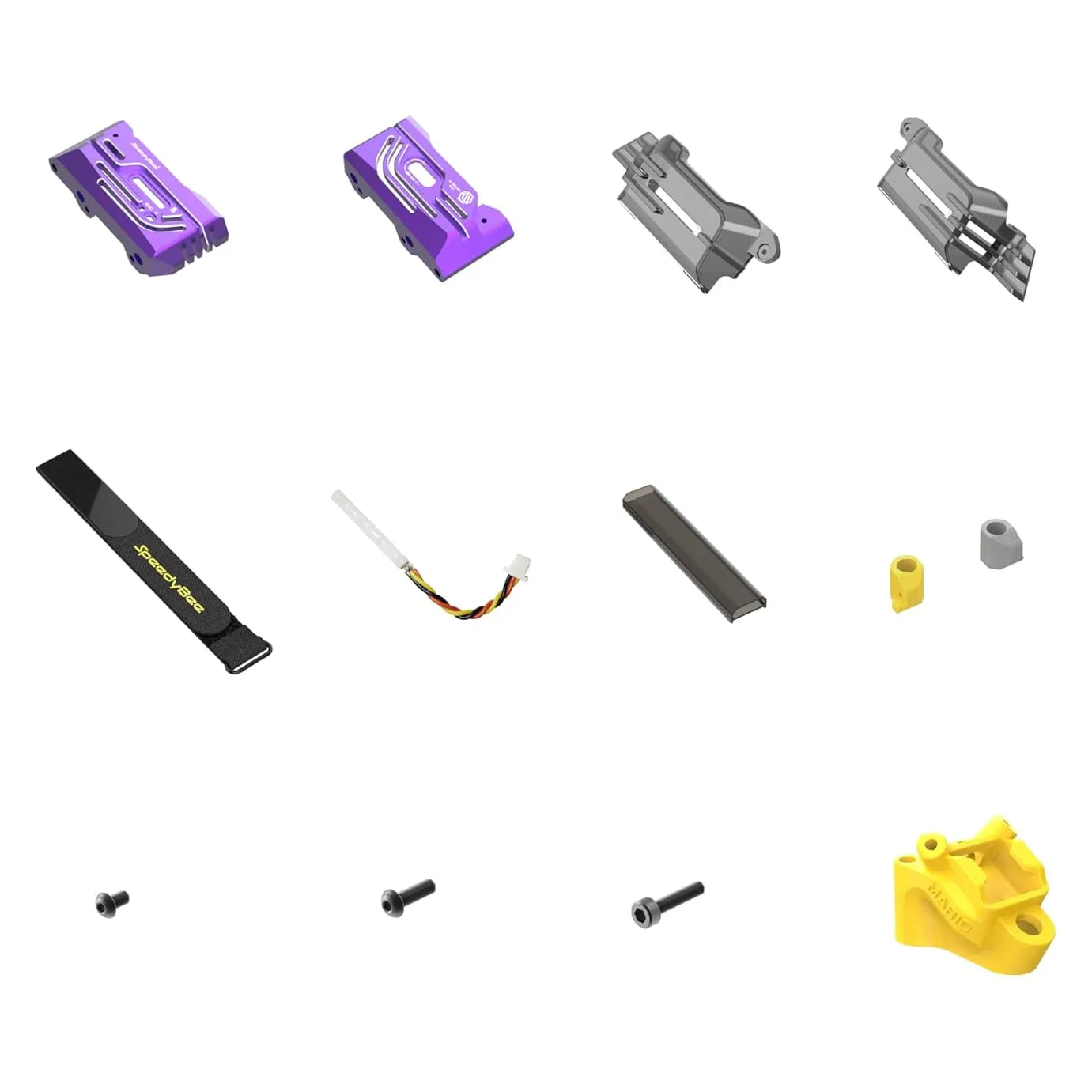 SpeedyBee Mario 5 Frame Upgrade Kit D (DJI O4 Plates)