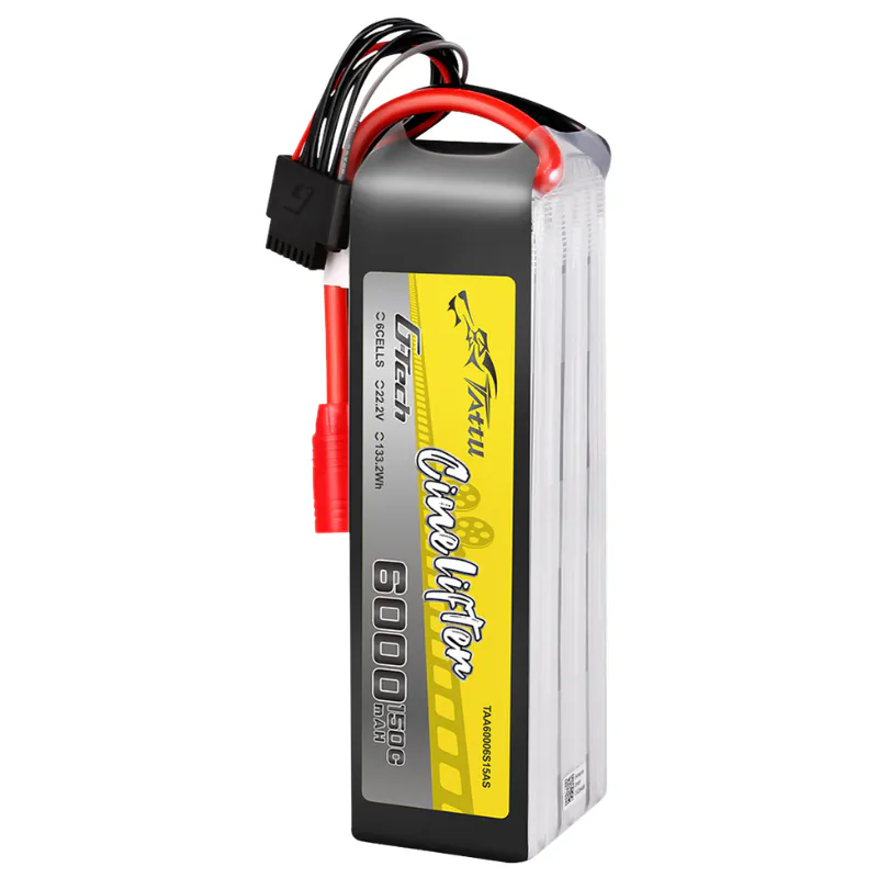 TATTU G-TECH 6000mAh 6S 150C 22.2V LIPO BATTERY-AS150 PLUG