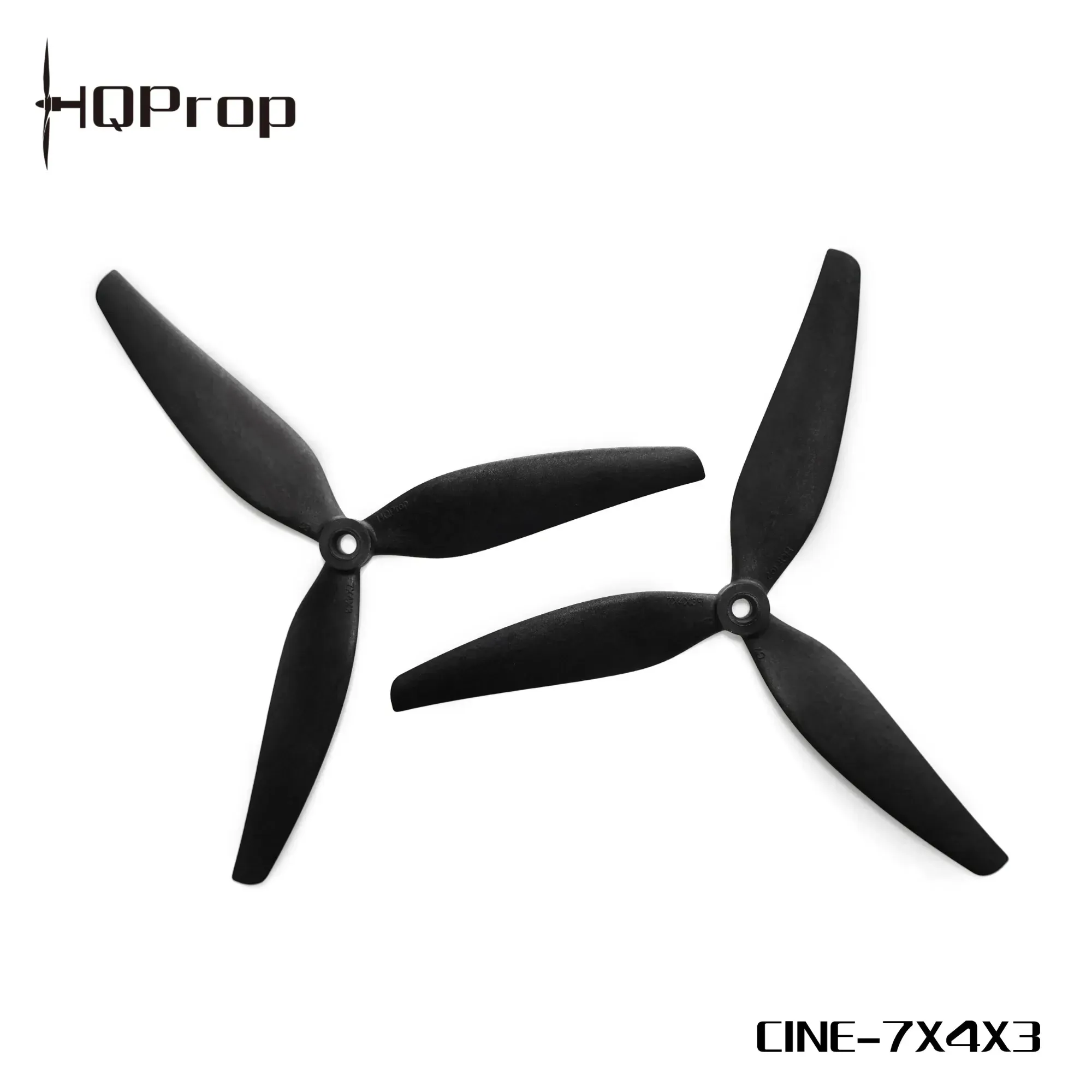 HQProp CINE7 7×4×3 Propeller — Black (1CW+1CCW)