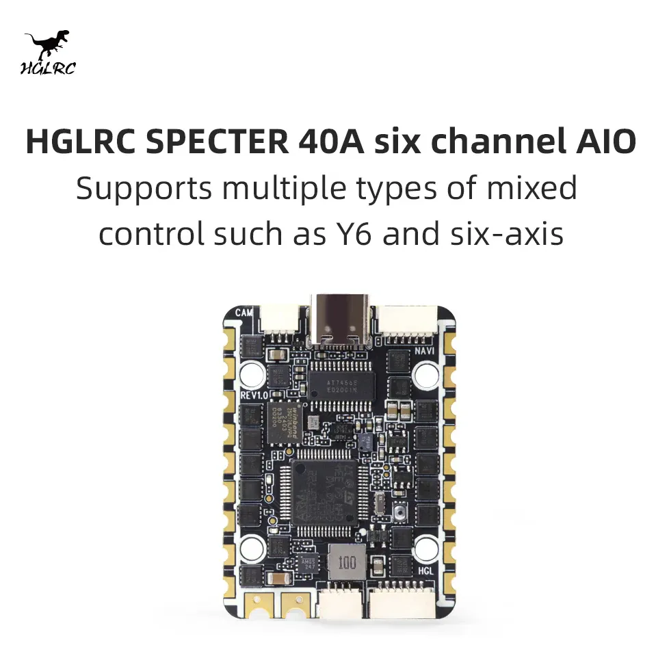 HGLRC SPECTER F722 40A 6-in-1 AIO Flight Controller