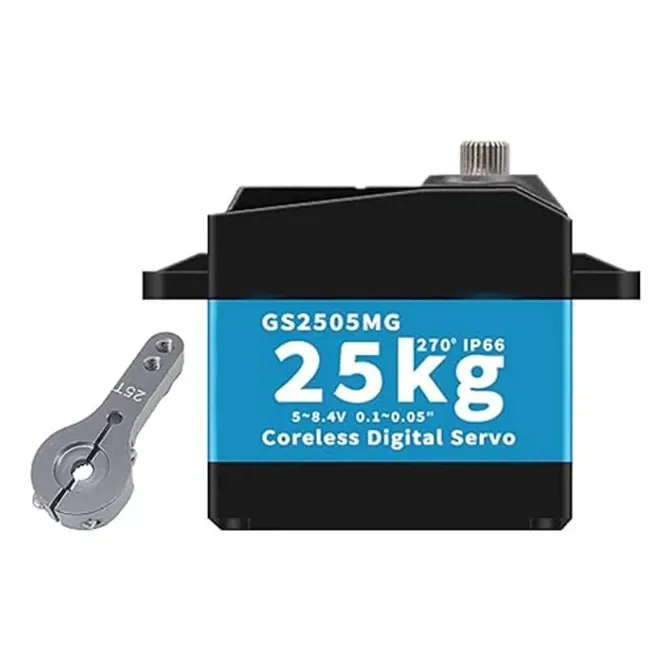 DYS Waterproof 25kg 8.4V Digital Servo, Full Metal Gear (IP66) — Rotation: 270°