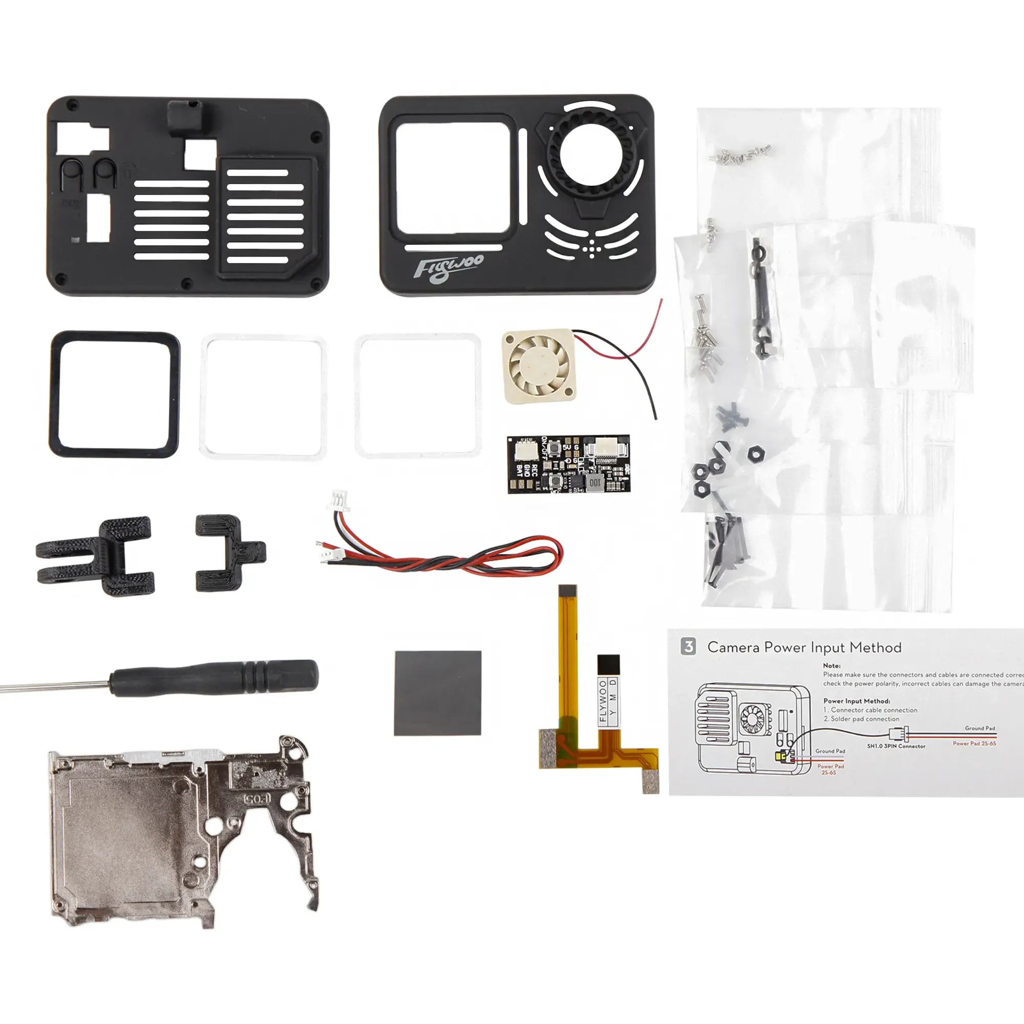 Flywoo Action Camera GP9/GP10/GP11 Naked GoPro DIY Kit
