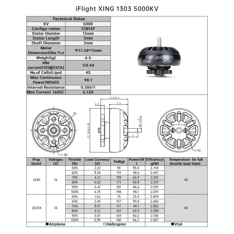 iFlight XING 1303 5000KV FPV Motor
