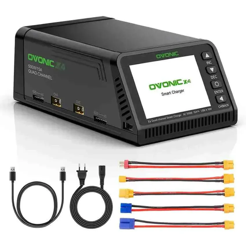 OVONIC X4 500W 4-Channel AC Smart Charger