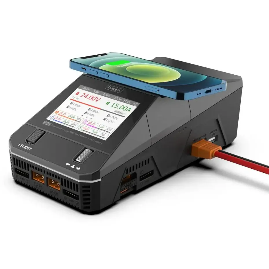 ToolkitRC Q6AC 1-6S AC 250W / DC 1000W Quad Smart Charger