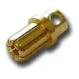 8mm Gold-Plated Cross-Cut Banana Bullet Connector — Connector: Male