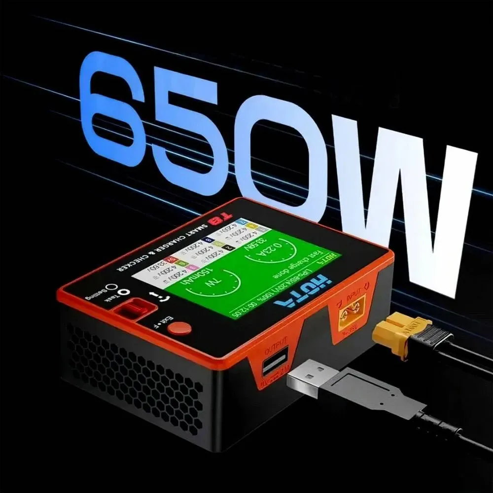 HOTA T8 DC 650W 22A 1–8S LiPo Smart Charger