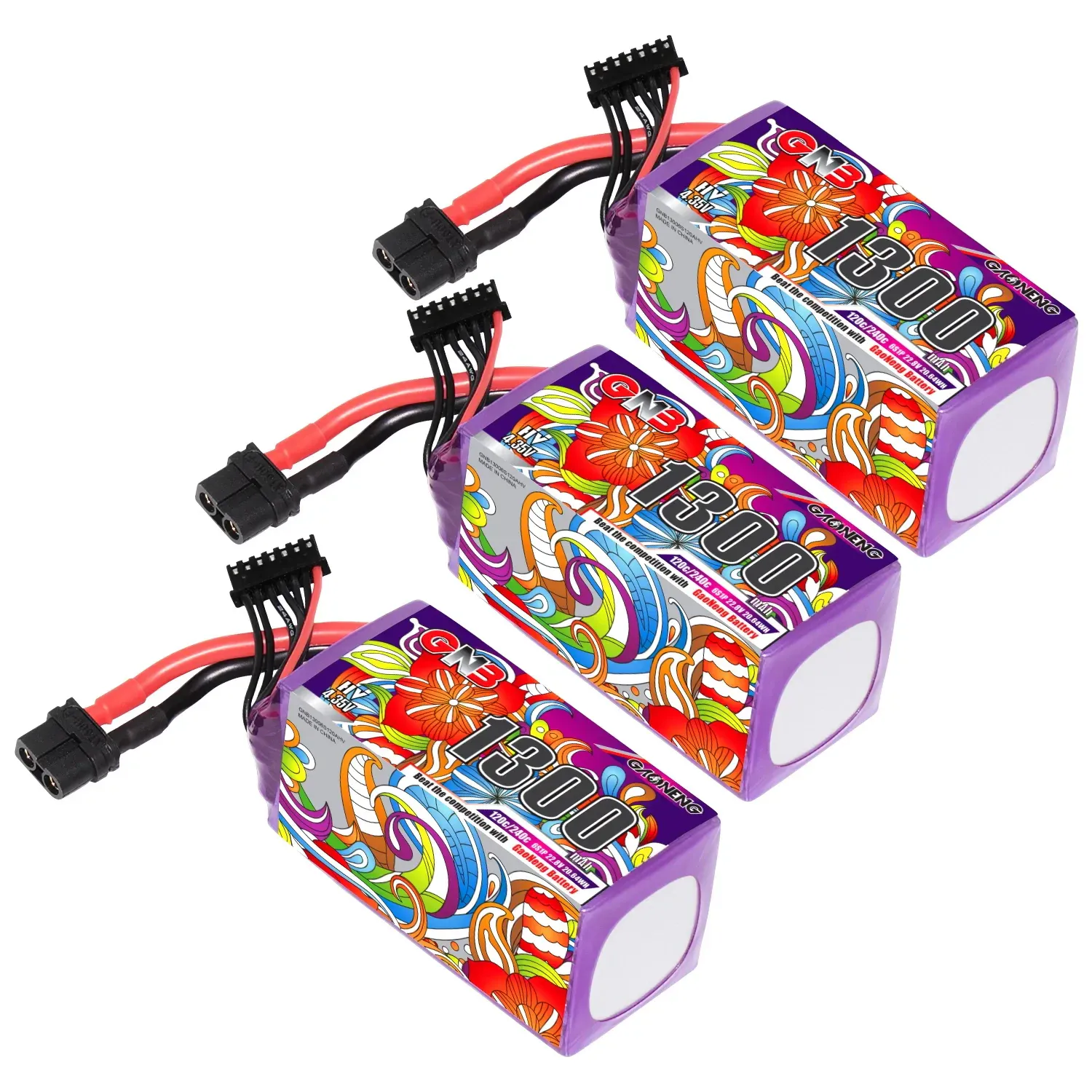GNB LiHV 6S 22.8V 1300mAh 120C XT60 LiPo Battery