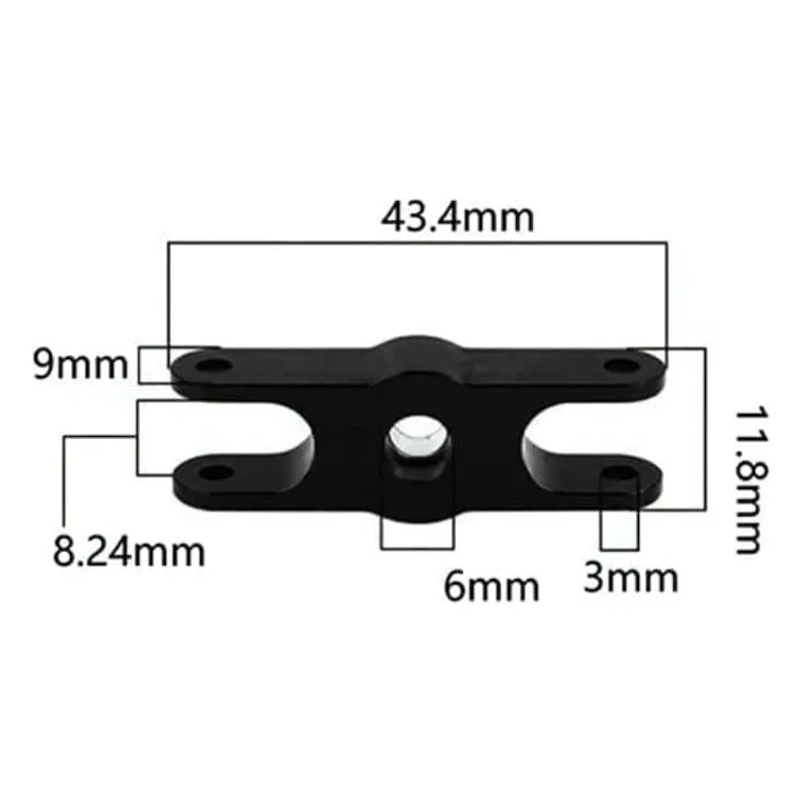 6mm Metal Folding Propeller Clip Holder Adapter for Fixed-Wing