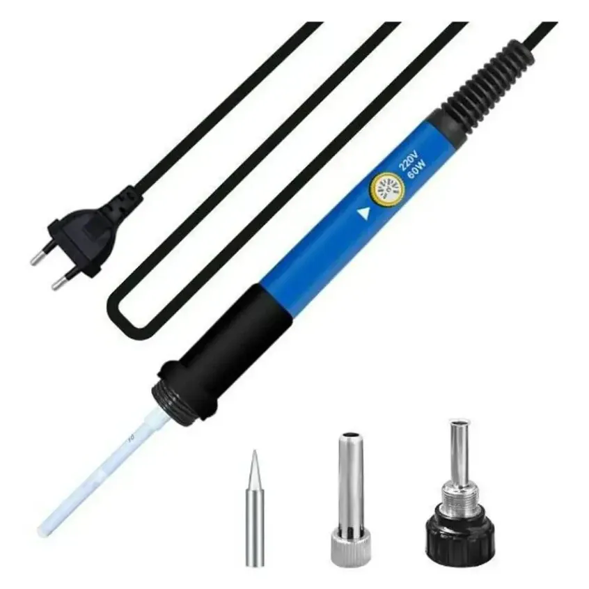 60 Watt 220V Adjustable Temperature Soldering Iron (Blue)