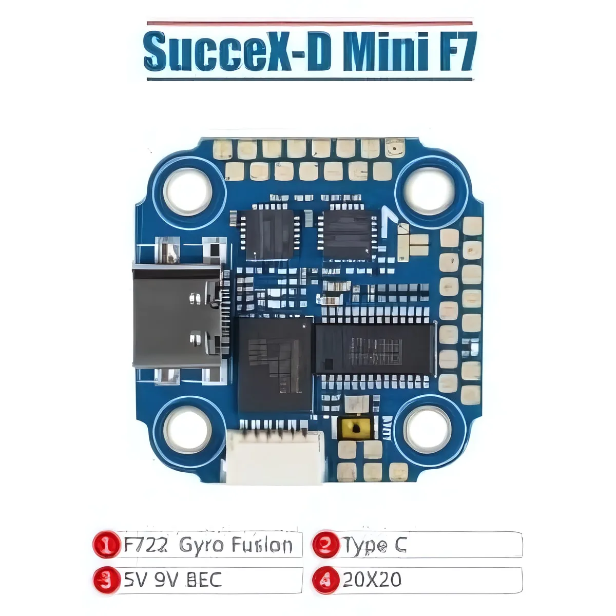 iFlight SucceX-D Mini F7 2-6S TwinG FC (ICM20689)