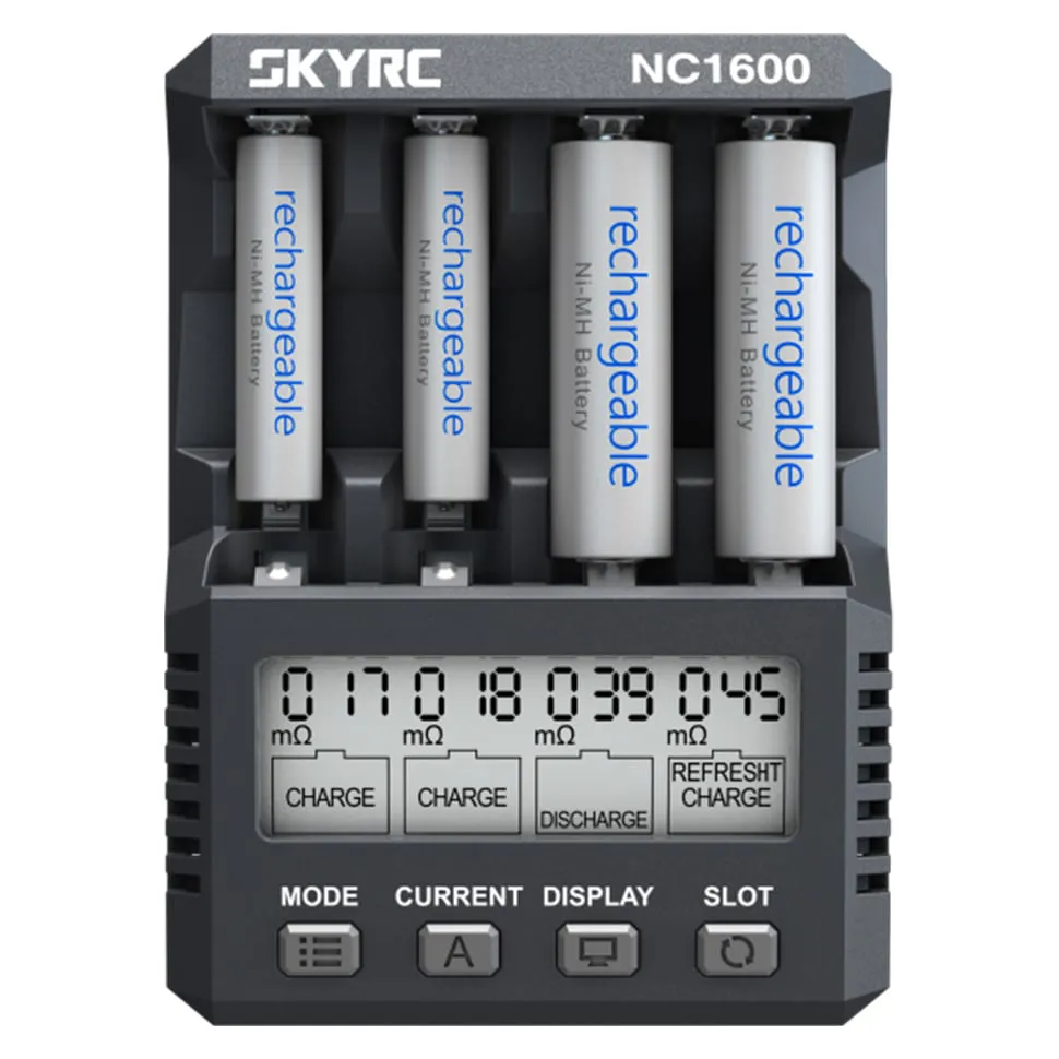 SkyRC NC1600 Smart 4-Slot AA/AAA Charger and Analyzer