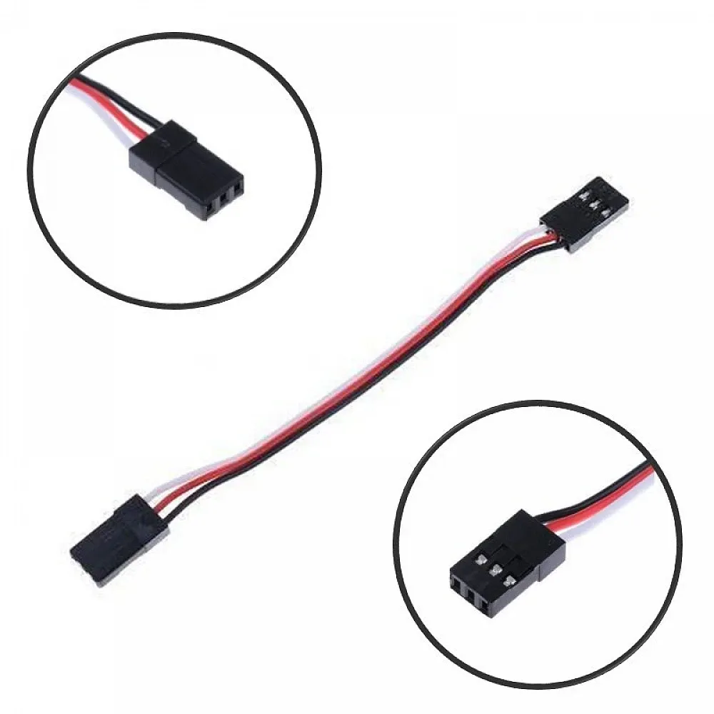 JR Male to JR Male Servo Extension Wire (10cm / 20cm / 50cm)