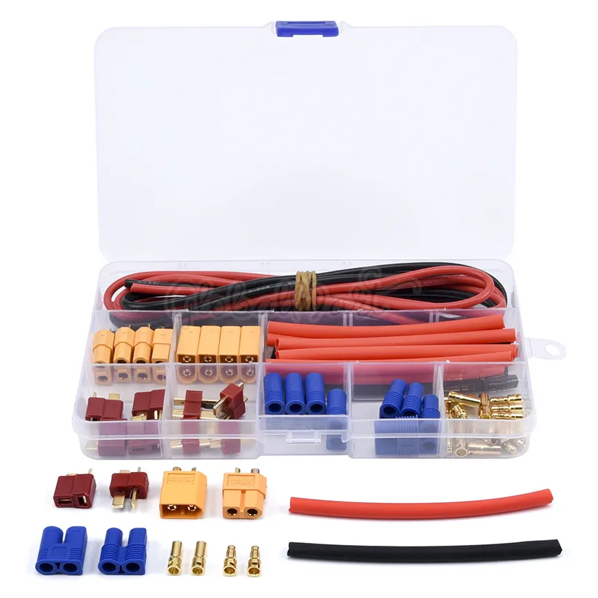 T-Plug, EC3 & XT60 Connector Kit with 14AWG Silicone Wire