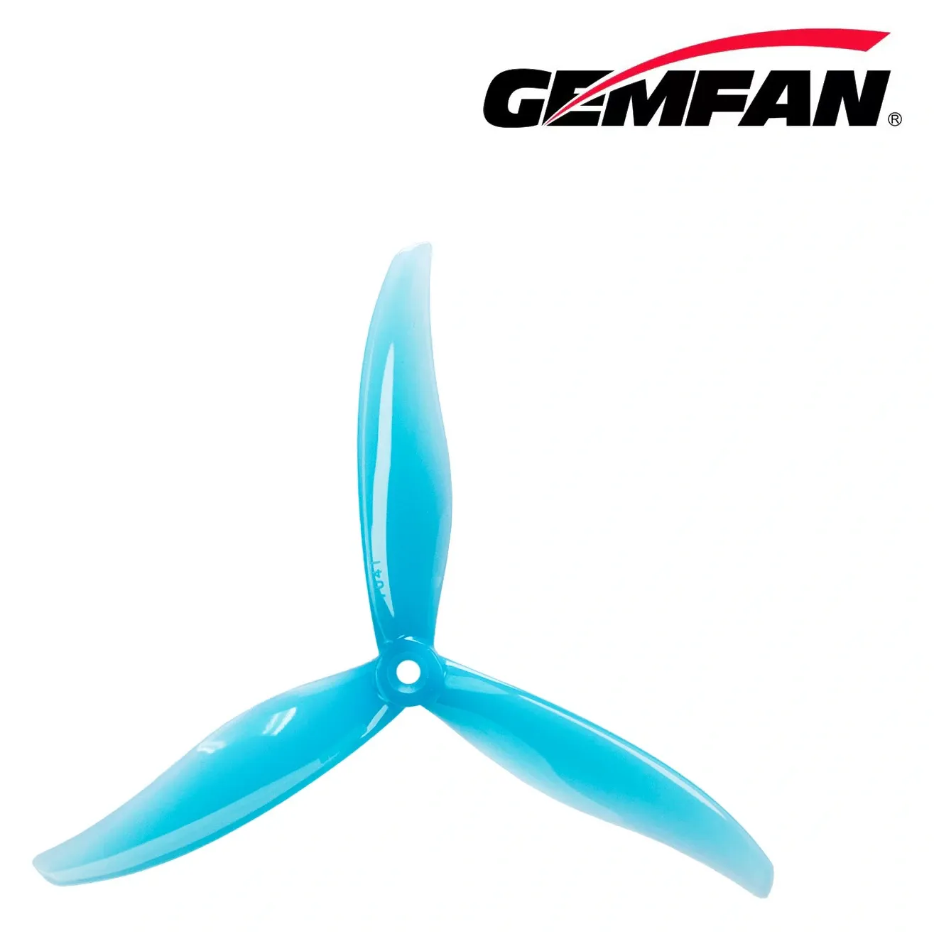 Gemfan 7041-3 Tri-Blade Propeller — Color: Clear Blue
