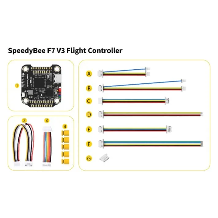 SpeedyBee F7 V3 Flight Controller (F722, BMI270, 30.5x30.5)