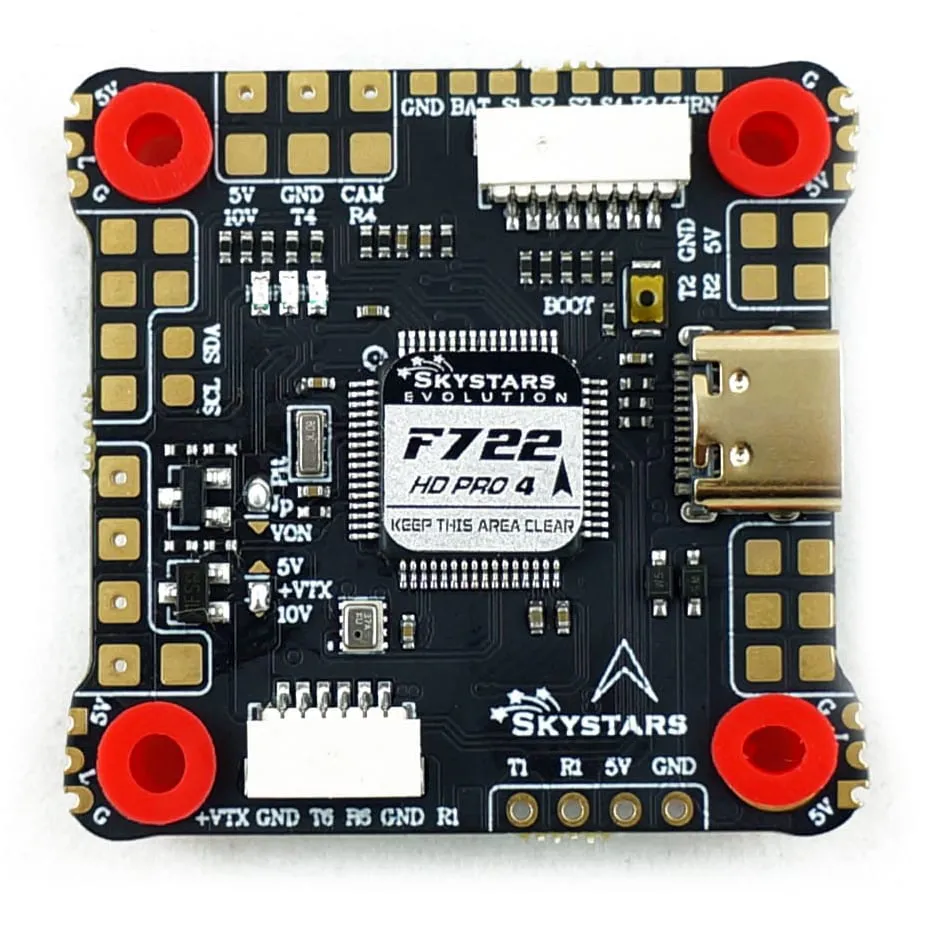 SkyStars Fly Stack F722 HD Pro 4 FC + AM60 60A BLHeli_32 ESC 30x30