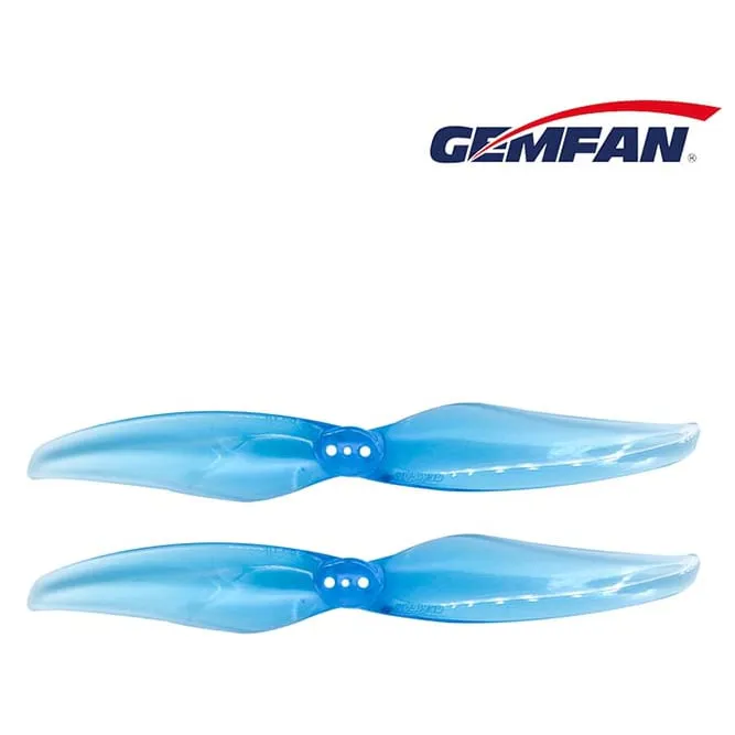 Gemfan Hurricane 4024 2-Blade Propeller (1.5mm Shaft, Set of 8) (4CW+4CCW) — Color: Clear Blue