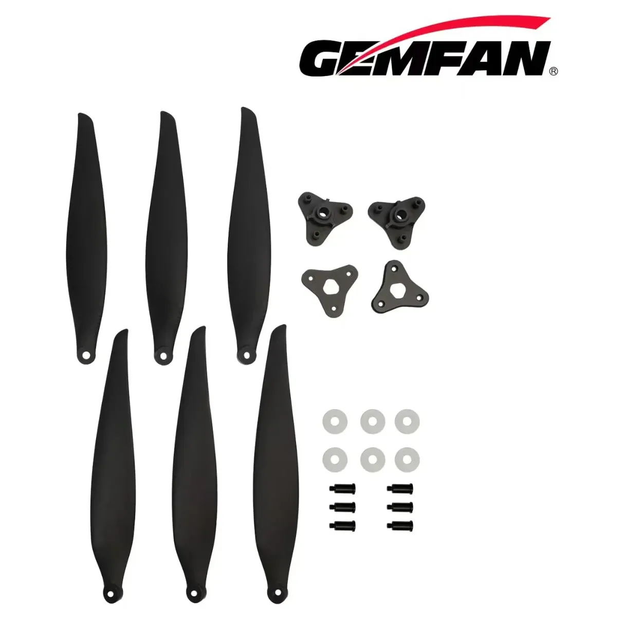 Gemfan 1510F 15x10 Folding 3-Blade Glass Fiber Nylon Propellers 2pcs
