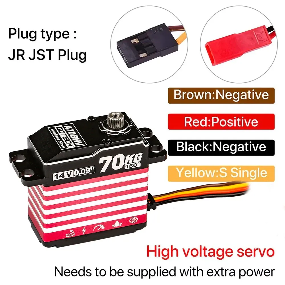 DYS Waterproof 70kg 14V Brushless Digital Servo (IP67)