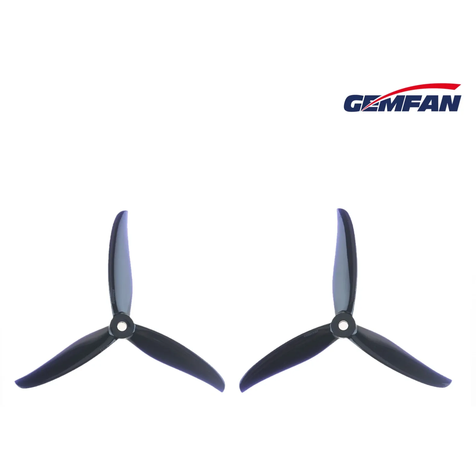 Gemfan Hurricane 4937 3-Blade Propeller (Set of 4 — 2CW+2CCW) — Color: Black
