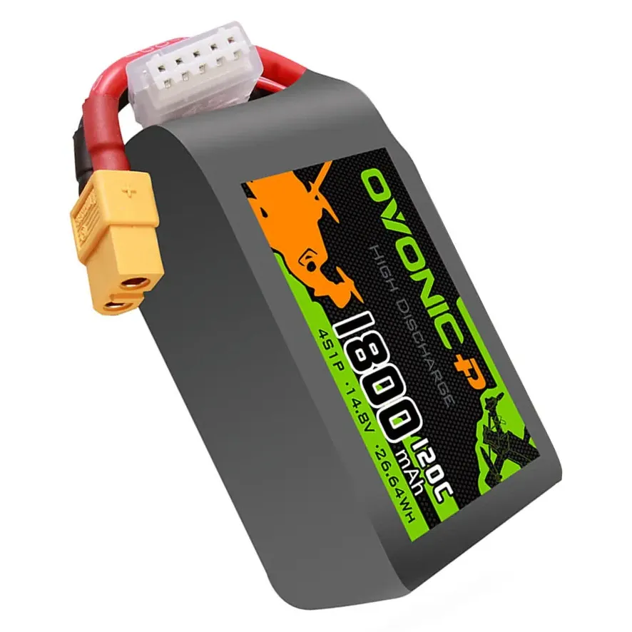 Ovonic 1800mAh 4S 120C 14.8V LiPo Battery with XT60 Plug