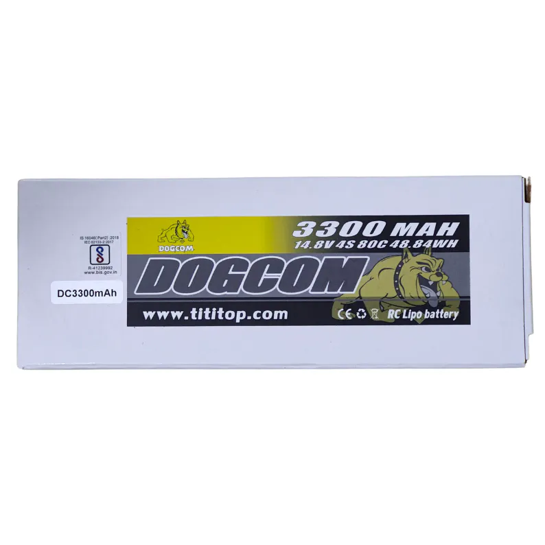 DOGCOM 4S 3300mAh 80C Battery