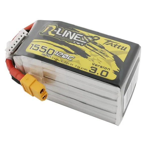Tattu R-Line V3.0 6S 1550mAh 120C LiPo Battery