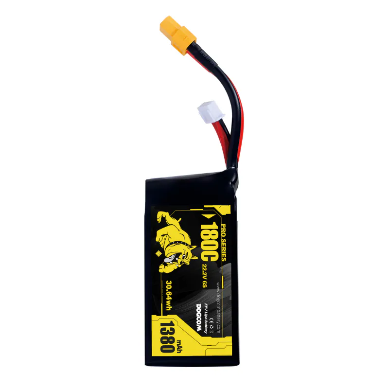 DOGCOM 1380mAh 180C 6S 22.2V LiPo XT60