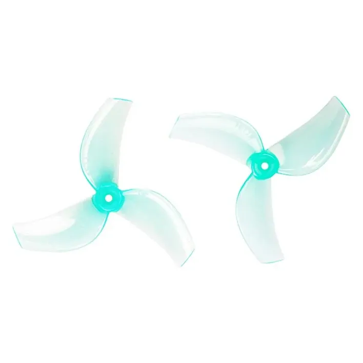Gemfan 1611 40mm 3-Blade Whoop Propeller 1.5mm Shaft (Set of 8, 4CW+4CCW) — Color: Aquamarine