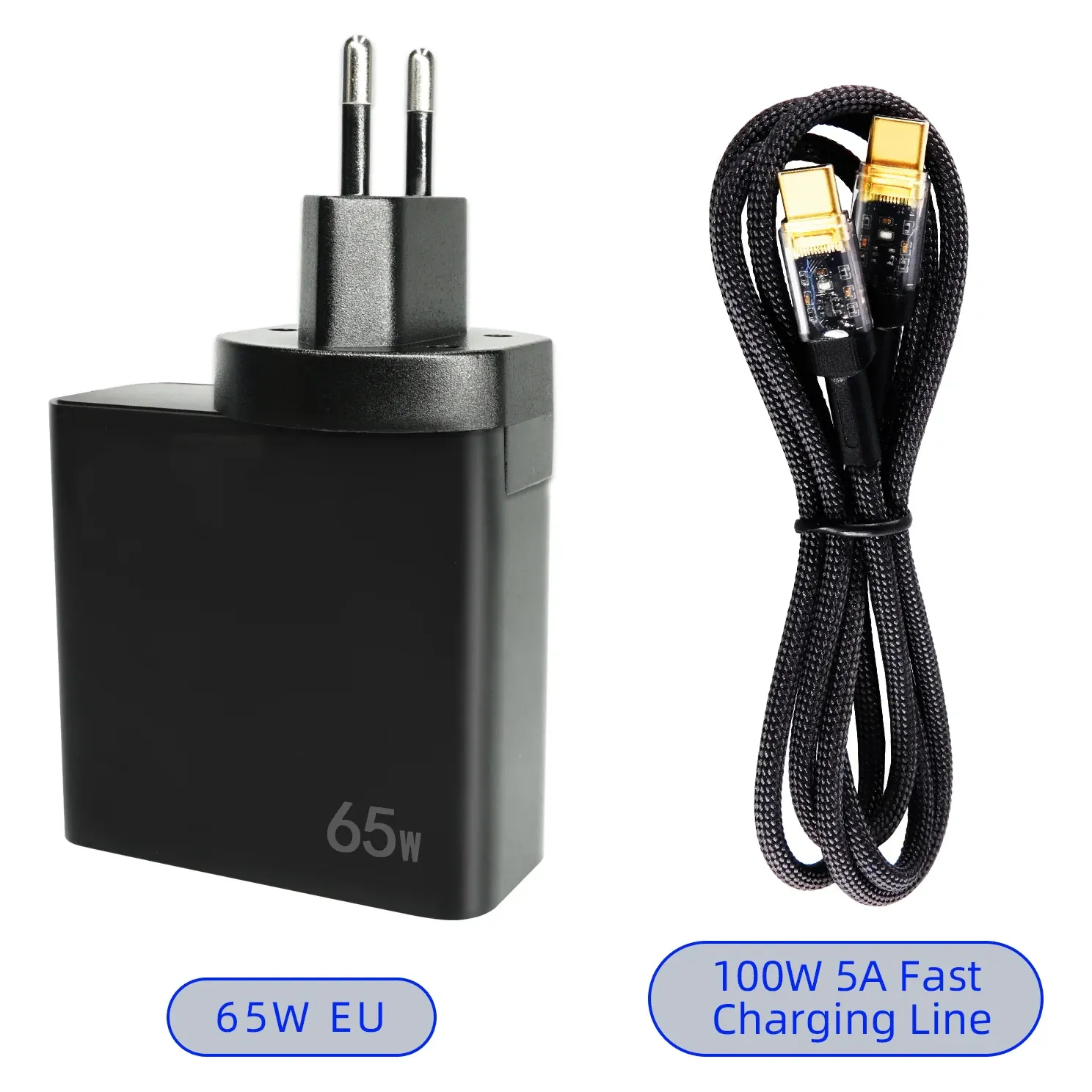Sequre PD65W Dual-Port Folding Fast-Charging Power Supply