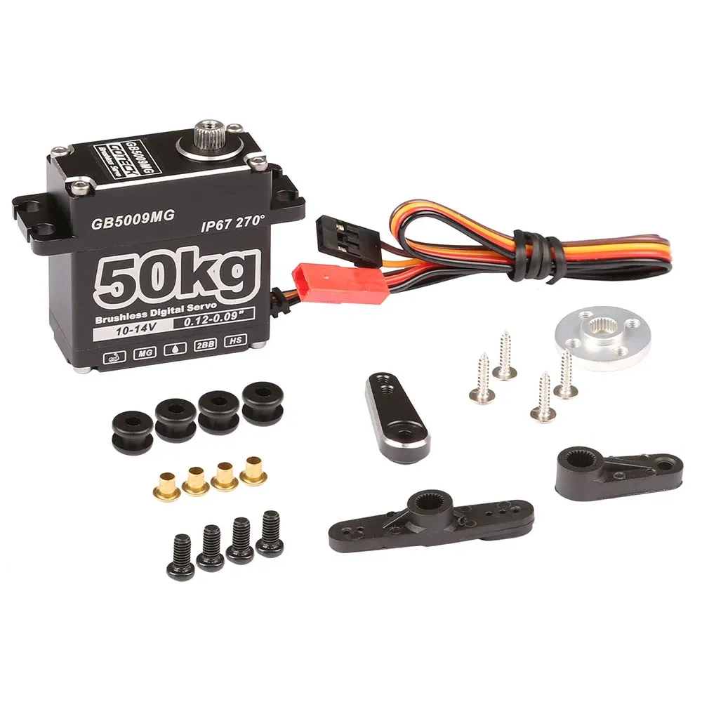 DYS Waterproof 50kg 14V Brushless Digital Servo (IP67) — Rotation: 270°