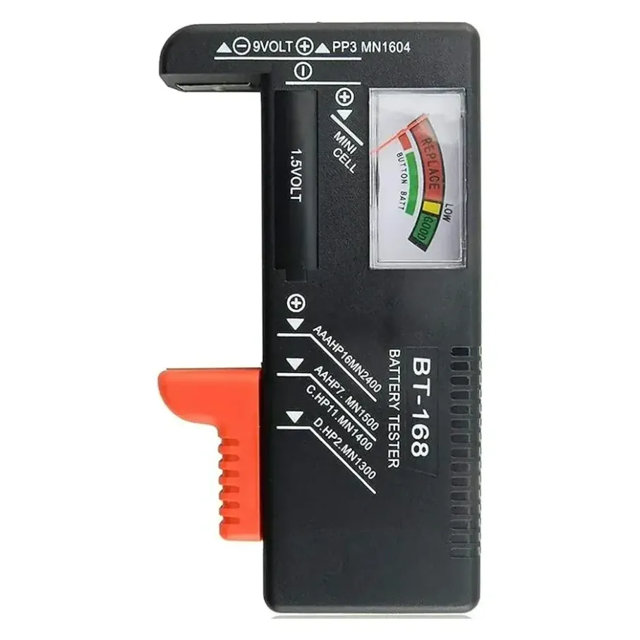 BT-168 Battery Tester for AA, AAA, C, D, 9V and Button Cells