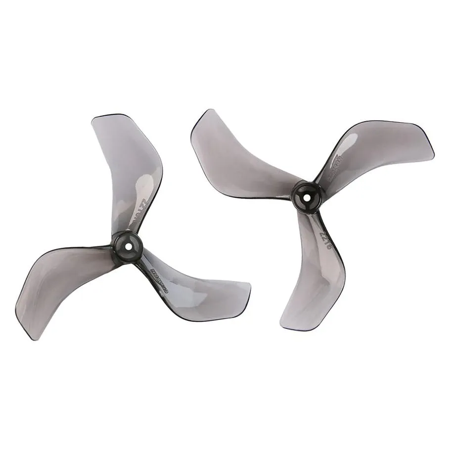 Gemfan 2216 3-Blade Propeller (1.5mm Shaft) — Color: Clear Grey
