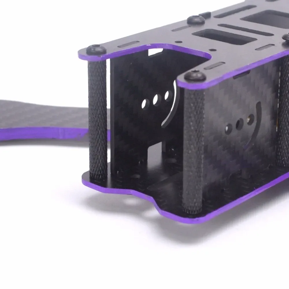 X220 220mm Carbon Fiber Frame Kit with Purple Side Plates