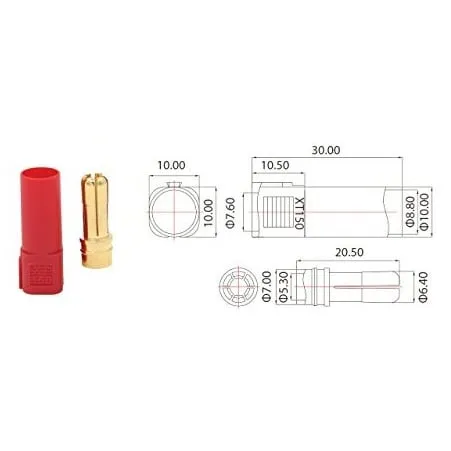 AMASS XT150 Connector (Red)